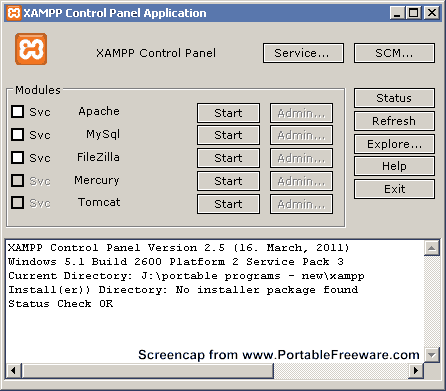 xampp for windows 7 32 bit